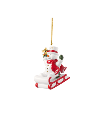 Villeroy & Boch Ornament Schneemann 2025 Christmas Classics in bunt