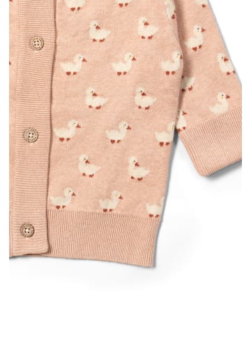 Little Green Radicals Organic Knitted Cardigan in Oatmeal