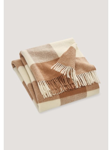 Hessnatur Hessnatur Plaid ANTONIA aus reiner Bio-Lambswool in terrakotta