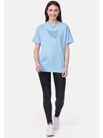 smiler. T-Shirt laugh. in BLAU