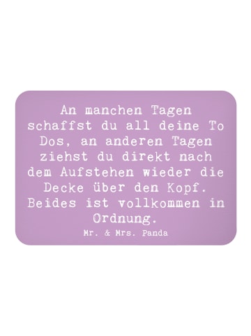 Mr. & Mrs. Panda Fridge Magnet Spruch Tapferkeit im Alltag mit S... in Lavendeltraum