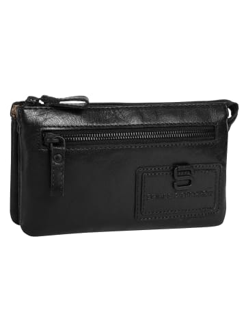 SPIKES & SPARROW Umhängetasche CROSS BODY MINI echt Leder in schwarz