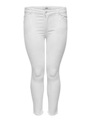 ONLY Carmakoma Skinny Stretch Jeans Curvy Plus Size Denim CARWILLY Übergröße in Weiß