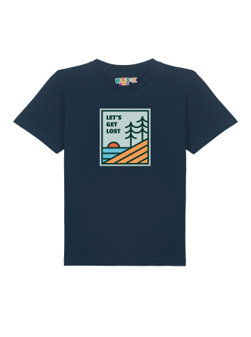 wat? Apparel T-Shirt Let's Get Lost in Dunkelblau