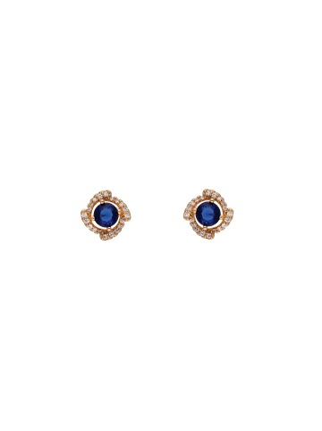 NAEMI Women Earrings in Rose Gold Navy