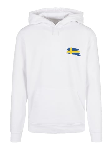 F4NT4STIC Basic Hoodie Sweden Schweden Flagge in weiß