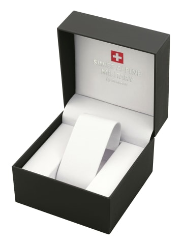 Swiss Alpine Military by Grovana Analoguhr für Herren in silber