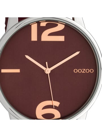 Oozoo Armbanduhr Oozoo Timepieces weinrot groß (ca. 45mm)