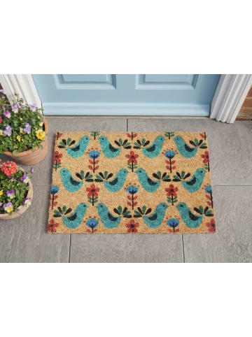 Beliani Fußmatte TANANA in Bunt - (W) 50 x (L) 80 cm