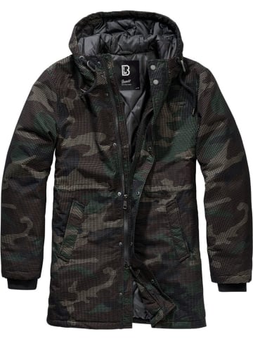 Brandit Parka "Grid Camo Parka" in Grün