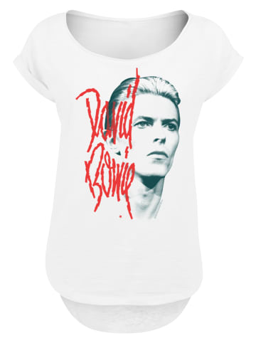 F4NT4STIC Long Cut T-Shirt David Bowie  Mono Stare in weiß