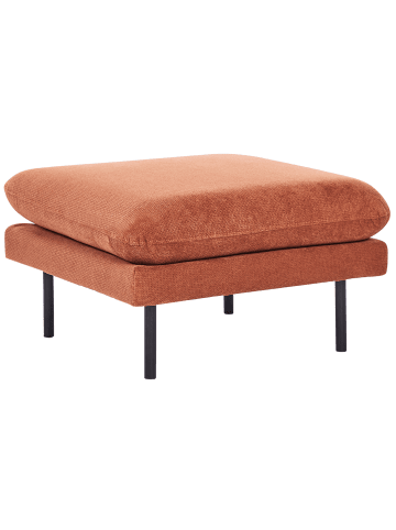 Beliani Ottomane VINTERBRO in Braun/Schwarz - (W) 70 x (H) 44 x (L) 70 cm