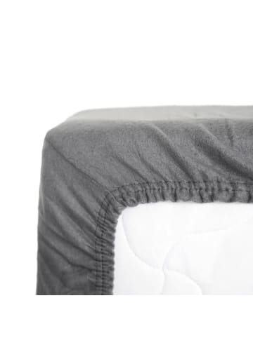 COFI 1453 Thermofleece Spannbettlaken mit Rundumgummizug - 125 gsm in Dunkelblau