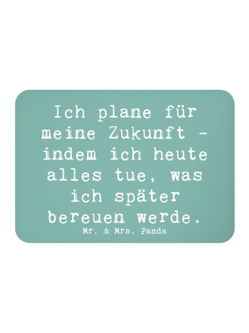 Mr. & Mrs. Panda whiteboardmagnet Spruch Lebensziele und Abenteu... in Meeresbrise