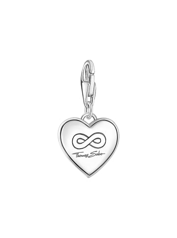 Thomas Sabo Charm-Anhänger in silber, weiß, rot