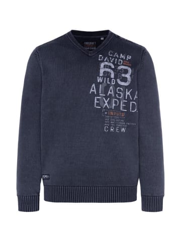 CAMP DAVID  Strickpullover in blau