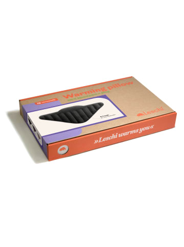 Leschi Körnerkissen 100 % Bio-Baumwolle, Wärmekissen "Dreieck" in schwarz