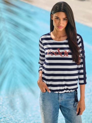 Heine Ringelshirt in marine-weiß-geringelt