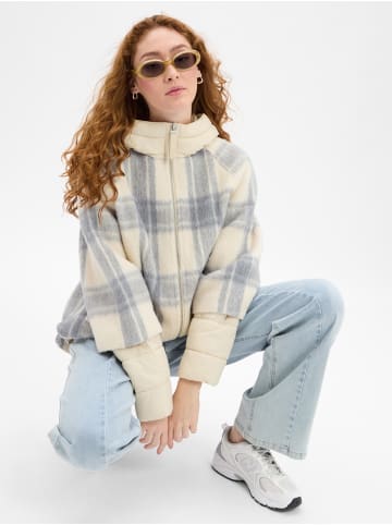 comma Jacke in beige grau - 0001