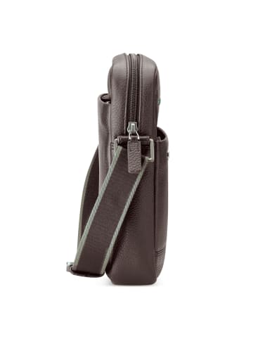 Roncato Alaska Umhängetasche Leder 19 cm in mogano