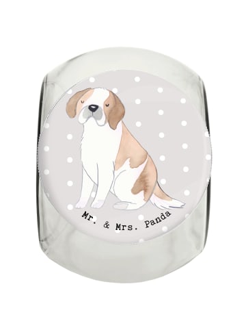 Mr. & Mrs. Panda Leckerli Glas Saint Bernard Lebensretter ohne S... in Grau Pastell