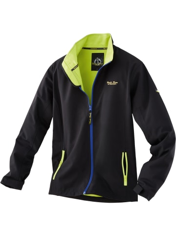 Uncle Sam Softshelljacke in schwarz/royal/limette in schwarz/royal/limette
