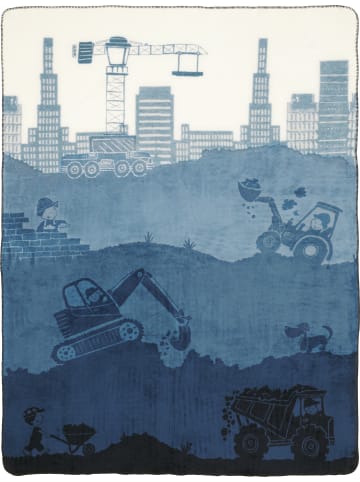 Erwin Müller Baumwollmischung Kinderdecke in blau