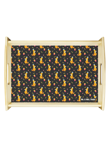 Mr. & Mrs. Panda tablett holz Fuchs Pommes ohne Spruch in Grau