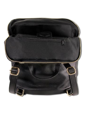 Toscanto Leder Cityrucksack Toscanto Rucksack schwarz ca. 30cm
