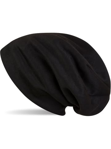 styleBREAKER Feinstrick Beanie Mütze in Schwarz