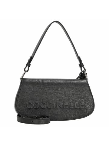 COCCINELLE Myrtha Maxi Log - Schultertasche 24 cm (noir) in schwarz
