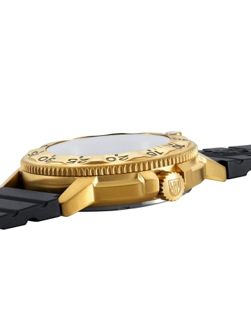 Luminox Herrenuhr Navy Seal Foundation Schwarz/Goldfarben