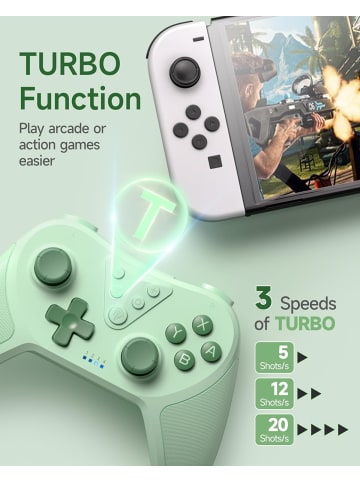 COFI 1453 Wireless Controller Switch, Bluetooth Controller in Grün