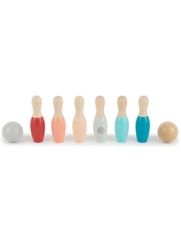 Bieco Spielwaren Mini Kegelspiel aus Holz - ab 18 Monate in Mehrfarbig