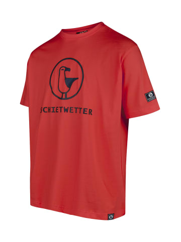 SCHIETWETTER T-Shirt "Fabian", in rot/navy