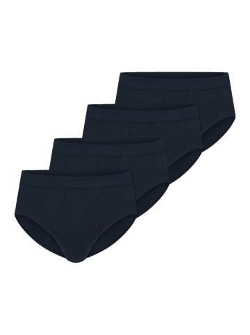 Schiesser Slip / Unterhose Cotton Essentials Feinripp in Blau