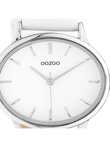 Oozoo Analog-Armbanduhr Oozoo Timepieces weiß extra groß (ca. 38x31mm)