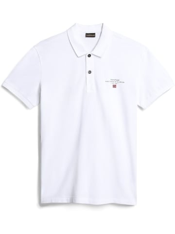 Napapijri Polo "Elbas Ss 4" in Weiß