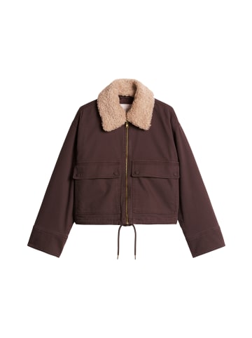 Marc O'Polo DENIM Canvasjacke regular in Espresso Brown