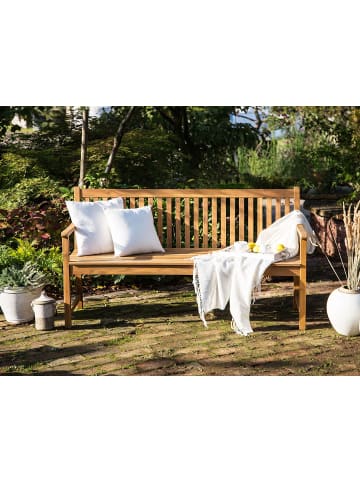 Beliani Gartenbank VIVARA in Braun - (W) 160 x (H) 88 x (L) 61 cm