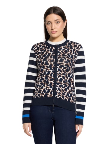 Betty Barclay Strick-Cardigan mit Aufdruck in Brown/Cream