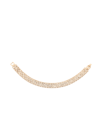 faina Women Segmented Link Bracelet in Rose Gold