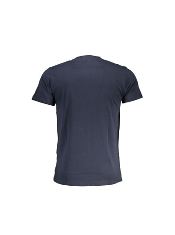 cavalli CLASS Blaues Baumwoll-T-Shirt