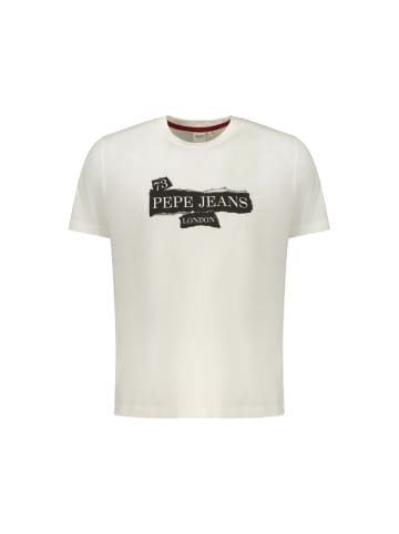 Pepe Jeans Weißes Baumwoll-T-Shirt