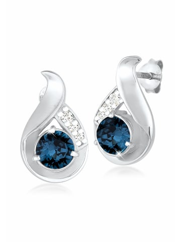 Elli Ohrringe 925 Sterling Silber Tropfen in Blau