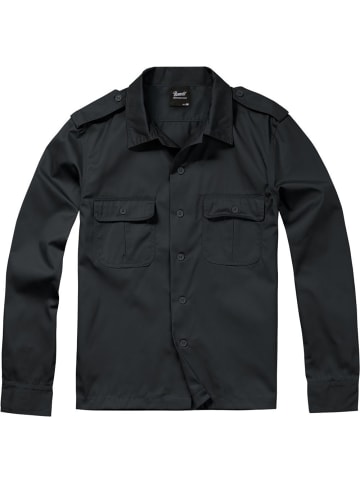 Brandit Longsleeve "Us Shirt Long Sleeve" in Schwarz