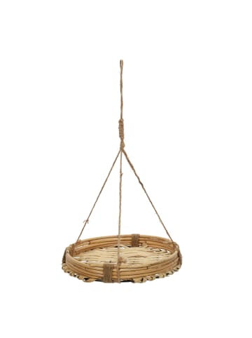 PROGARDEN Hängetopf aus Bambus und Rattan in Braun, (B) 25,5 x (H) 45 x (L) 25,5 cm