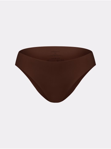 Erlich Textil  3er Pack Casual Cotton Brazil Slip aus Bio-Baumwolle - nahtlose Kanten in umbra