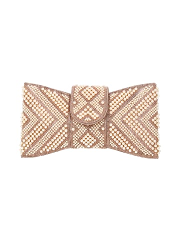 faina Women Clutch in Champagne