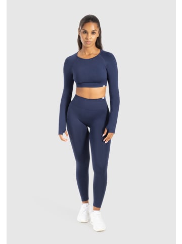 SMILODOX Longsleeve Linnea in Marineblau